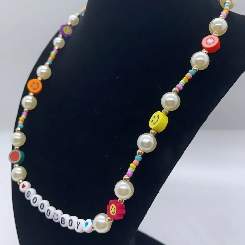 NWT Wool + Pepper Co. Good Boy Dog Necklace